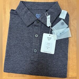 NWT! Men's Graham Luxe Black Striped Shirt